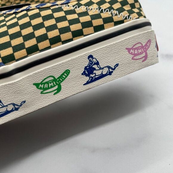 Vans X Mami Wata VR3 Cush Checkerboard Cream Skater Sneakers Men 7.5 Limited - Picture 12 of 14